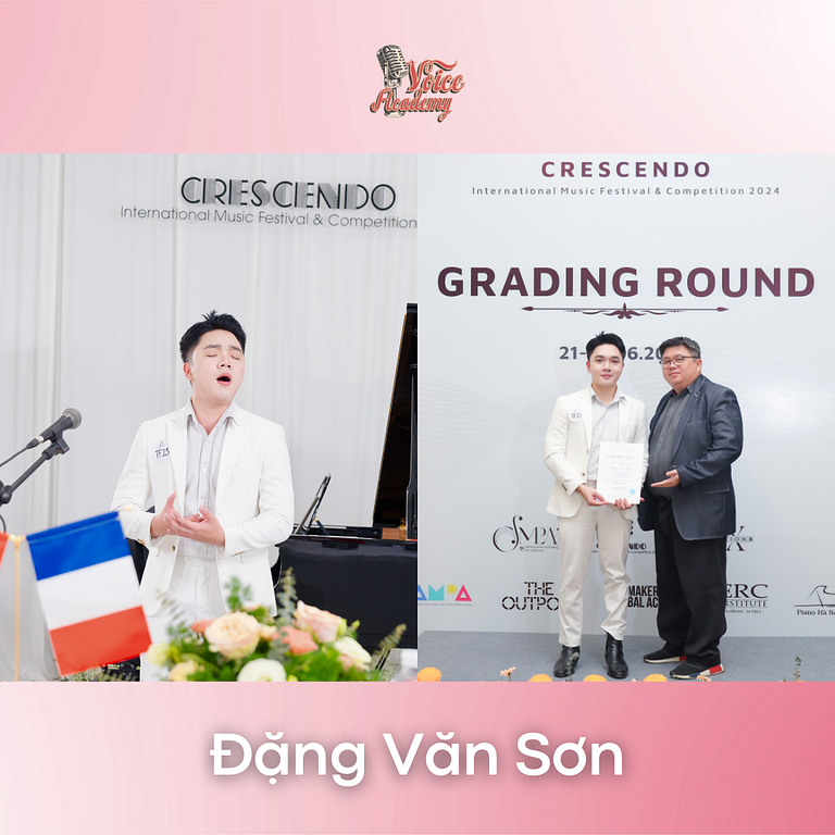 Sự tỏa sáng của tài năng trẻ: Học viên Voice Academy tại Liên Hoan Âm Nhạc Quốc Tế Crescendo 2024