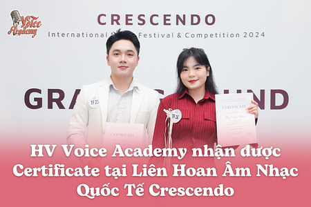 Sự tỏa sáng của tài năng trẻ: Học viên Voice Academy tại Liên Hoan Âm Nhạc Quốc Tế Crescendo 2024