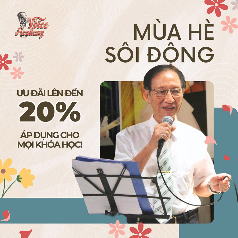 Mùa Hè Sôi Động, Ưu Đãi Lên Tới 20% Cùng Voice Academy