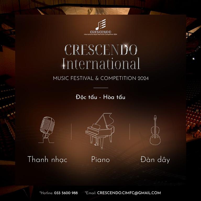 Học viên Voice Academy trúng tuyển vòng Audition của cuộc thi Crescendo International Music Festival & Competition 2024