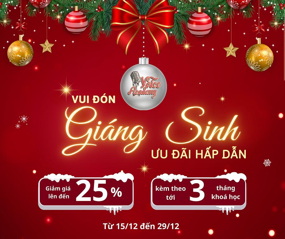 Cùng Voice Academy đón Giáng sinh – Ưu đãi lên đến 25%