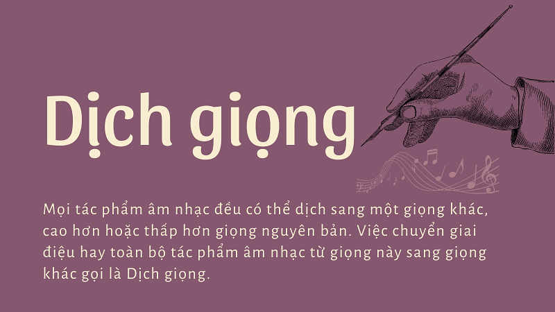 Làm sao để dịch giọng một bài hát?