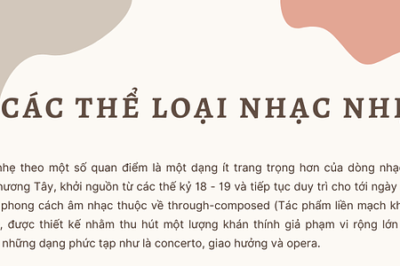 Các thể loại nhạc nhẹ
