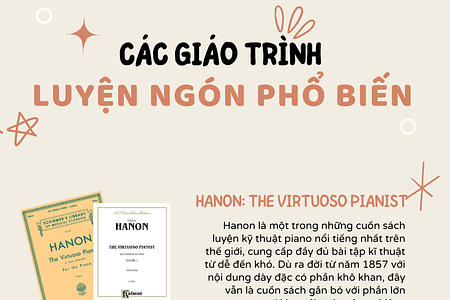 Các giáo trình luyện kĩ thuật Piano phổ biến