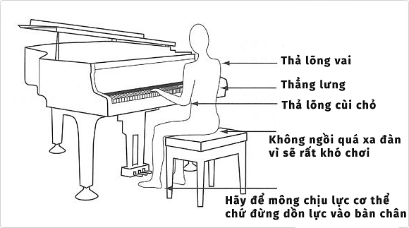 TƯ THẾ NGỒI CHƠI PIANO CHO NGƯỜI MỚI BẮT ĐẦU
