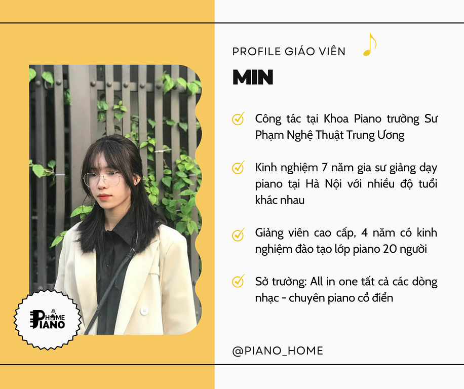 GIÁO VIÊN PIANO AN HIỆP - NÀNG THƠ DỊU DÀNG CỦA PIANO HOME