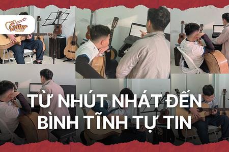 Từ nhút nhát đến tự tin: Câu chuyện của bé Minh Khang tại Guitar Academy