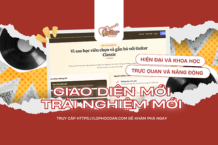 Các bạn thấy sao về Giao diện mới của website Guitar Academy?