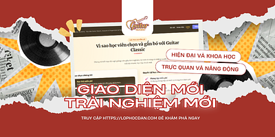 Các bạn thấy sao về Giao diện mới của website Guitar Academy?