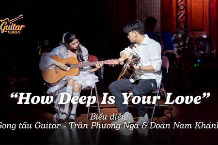 Học viên Phương Nga tự tin tái hiện bản nhạc “How Deep Is Your Love” cùng GV Nam Khánh tại sân khấu The Change 2