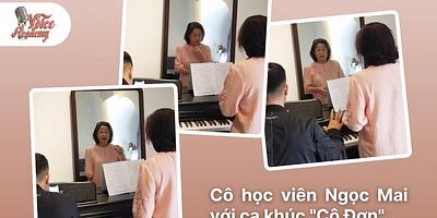 Luyện giọng cùng cô Ngọc Mai – học viên lớn tuổi tại Voice Academy
